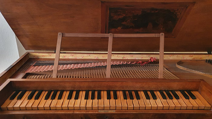 Clavichord nach Johann Heinrich Silbermann (Straßburg 1775). Anonyme Kopie o. Nr.